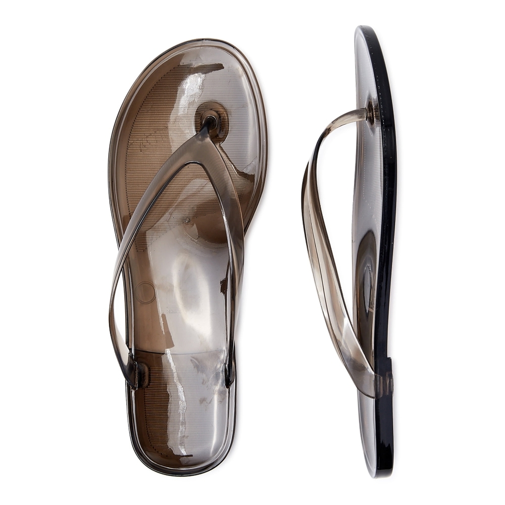 No Boundaries Women's Jelly Thong Sandals